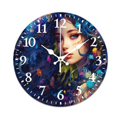Multi Color Clock - The Enchanted Fairy
