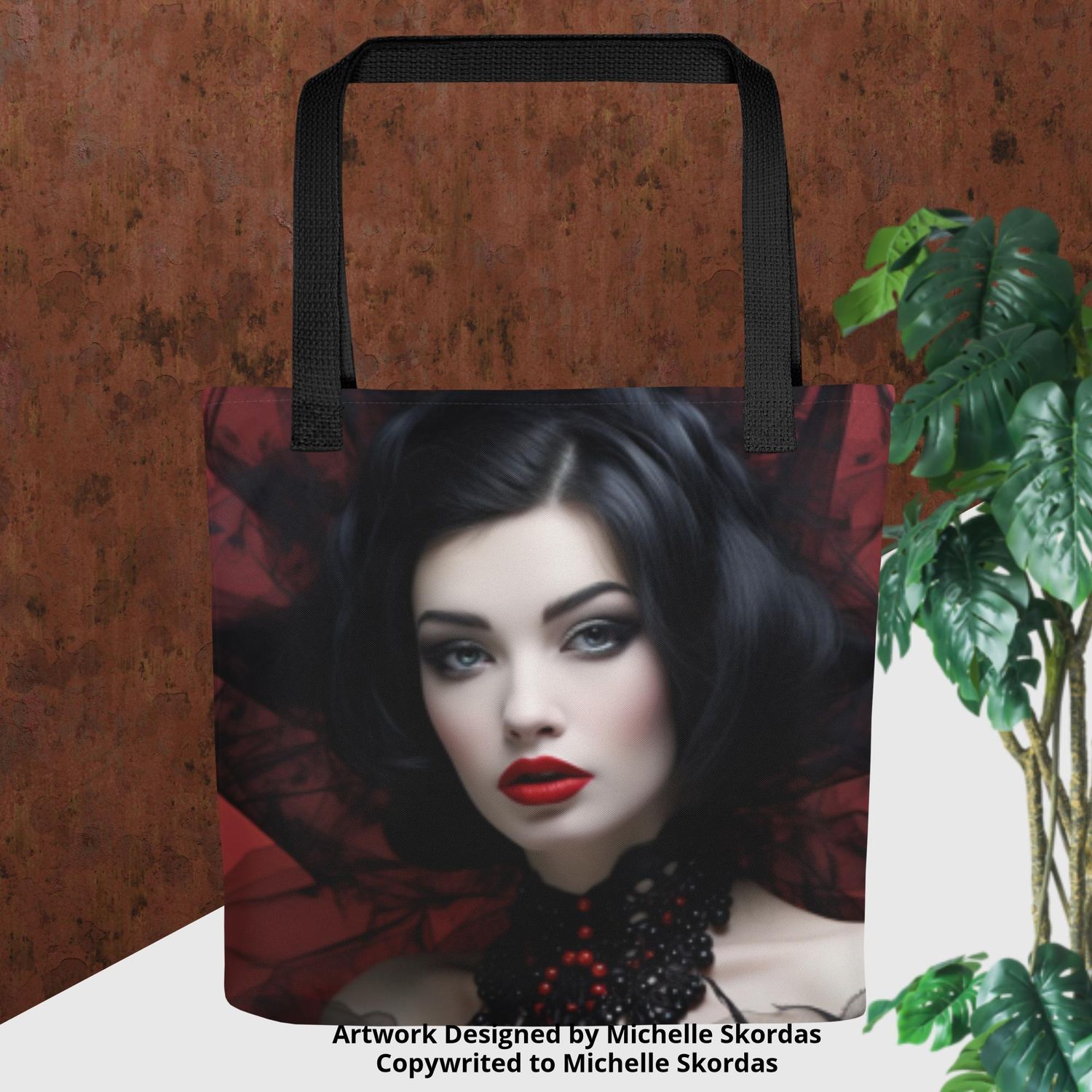 Gothic Fairy Face Tote bag