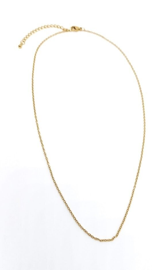 Chaine inox doré pour pendentif