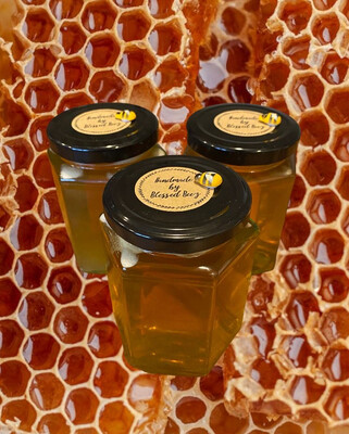 Organic wild blessed beez runny honey Organic wild blessed beez runny honey