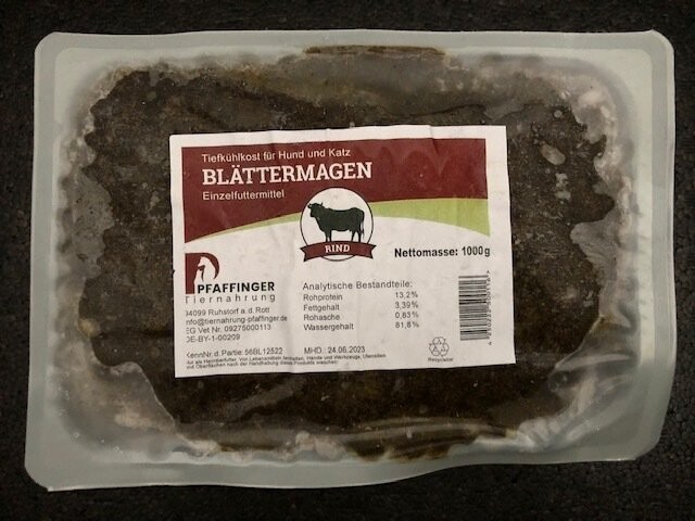Blättermagen PF gewolft 1KG Blättermagen PF gewolft 1KG