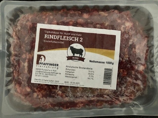 Rindfleisch Sorte II gewolft 1kg
