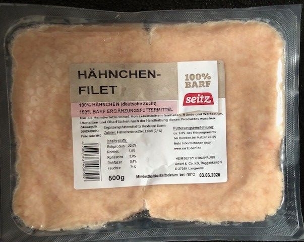 Hähnchenfilet gewolft Seitz 500g