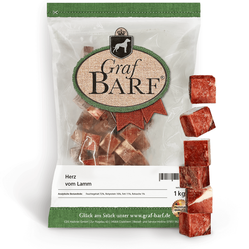 Lammherz gewürfelt GB 1kg