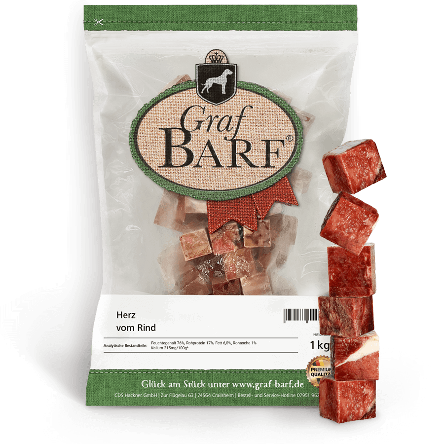 Rinder Herz gewürfelt GB 1kg