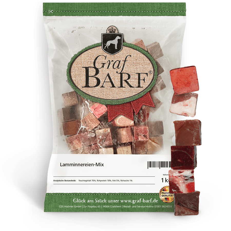 Lamm innereien mix gewürfelt GB 1kg