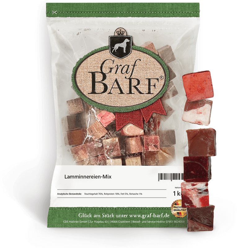 Lamm Innereien mix gewürfelt GB 1kg