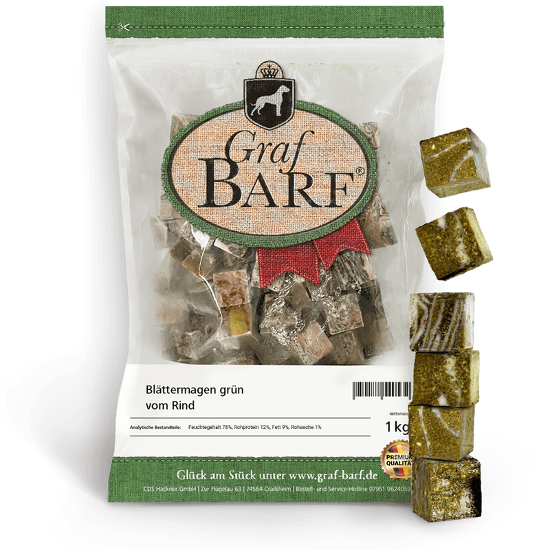 Rinder Blättermagen in Würfel GB