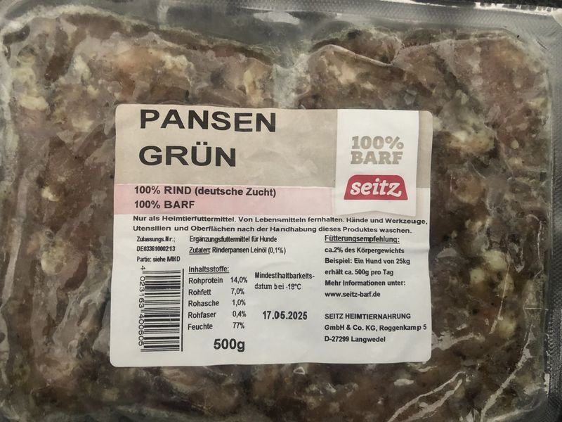 Pansen 500g gewolft