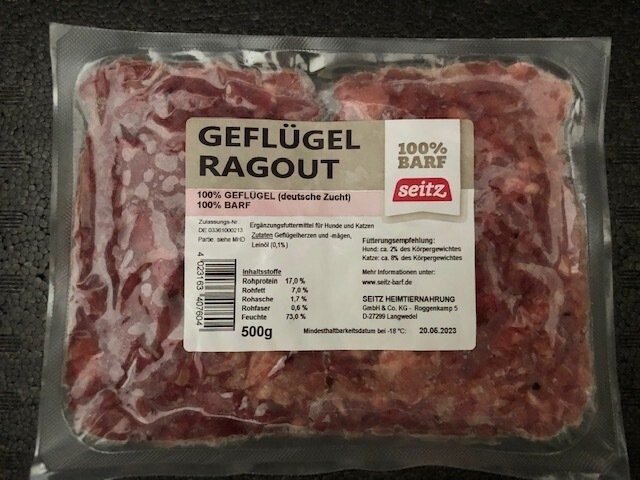 Geflügelragout gewolft  500g