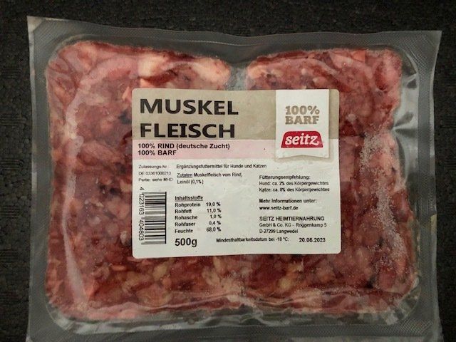 Muskelfleisch gewolft 500g Muskelfleisch gewolft 500g