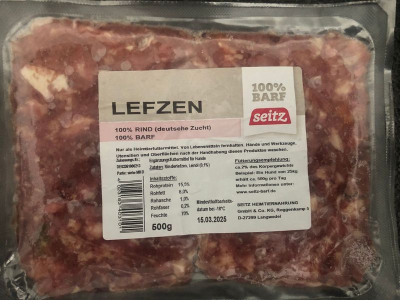 Lefze gewolft 500g