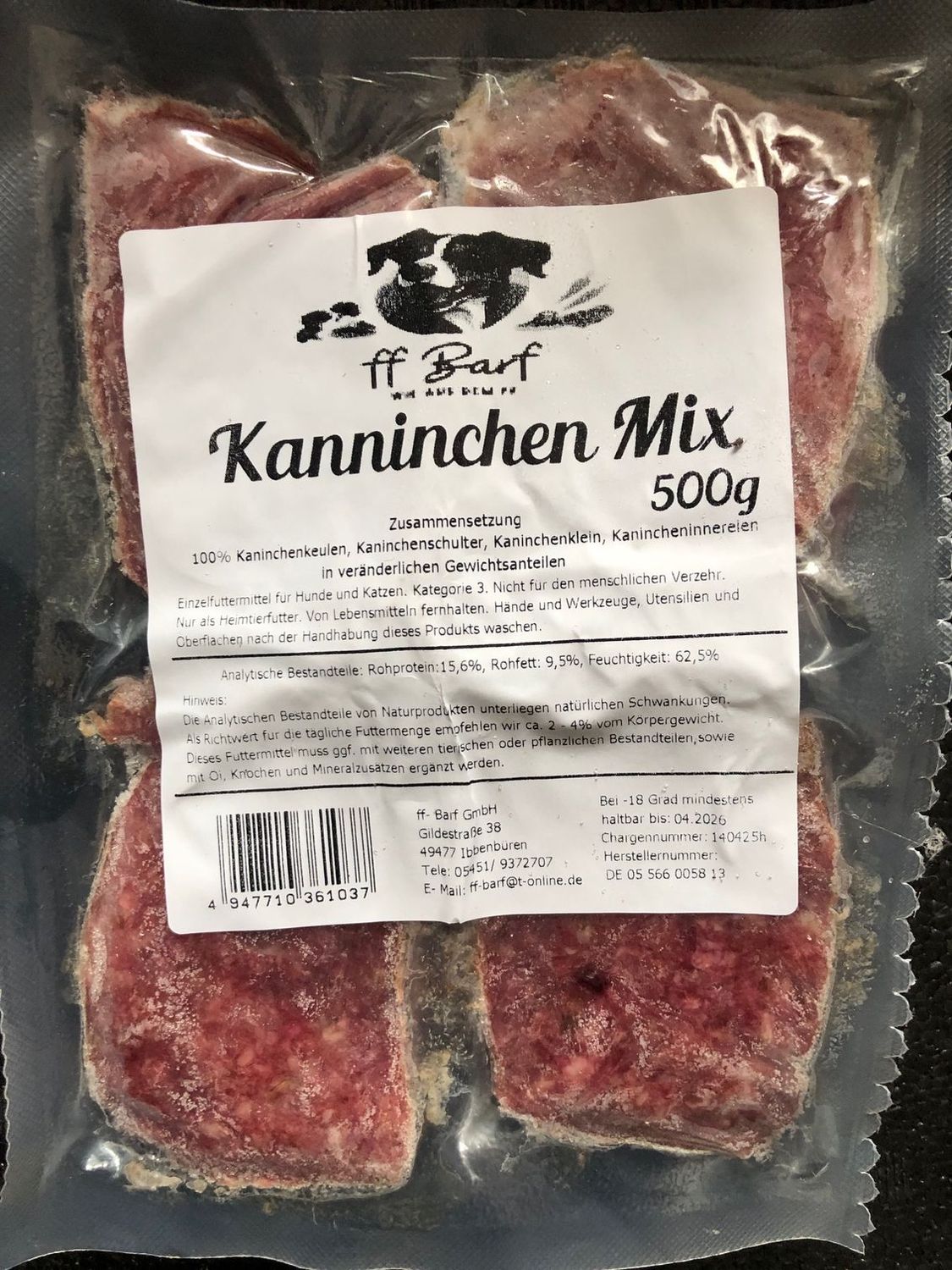 Kaninchen Mix gewolft FF