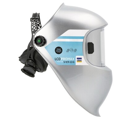 Metināšanas maska LCD PROMAX 5-9/9-13 G SILVER TRUE COLOR