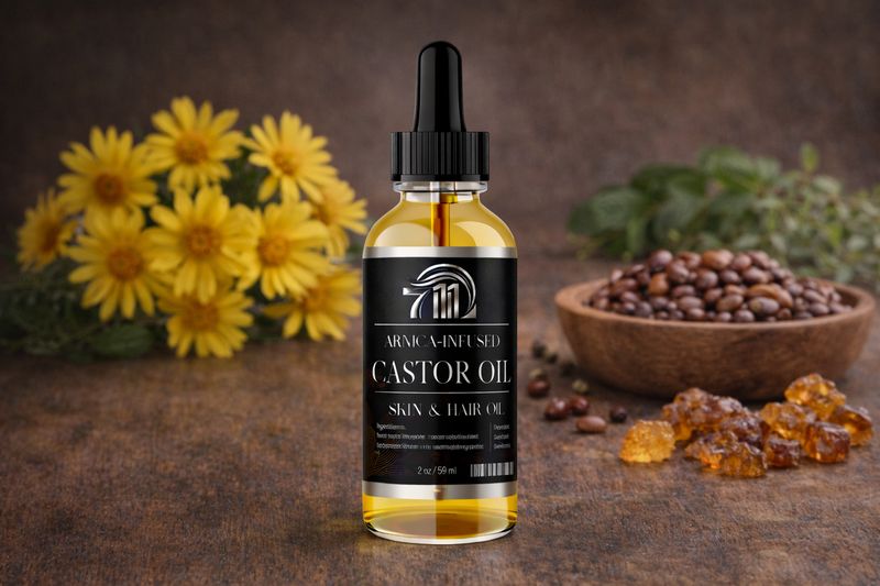 Arnica‑Infused Castor Oil