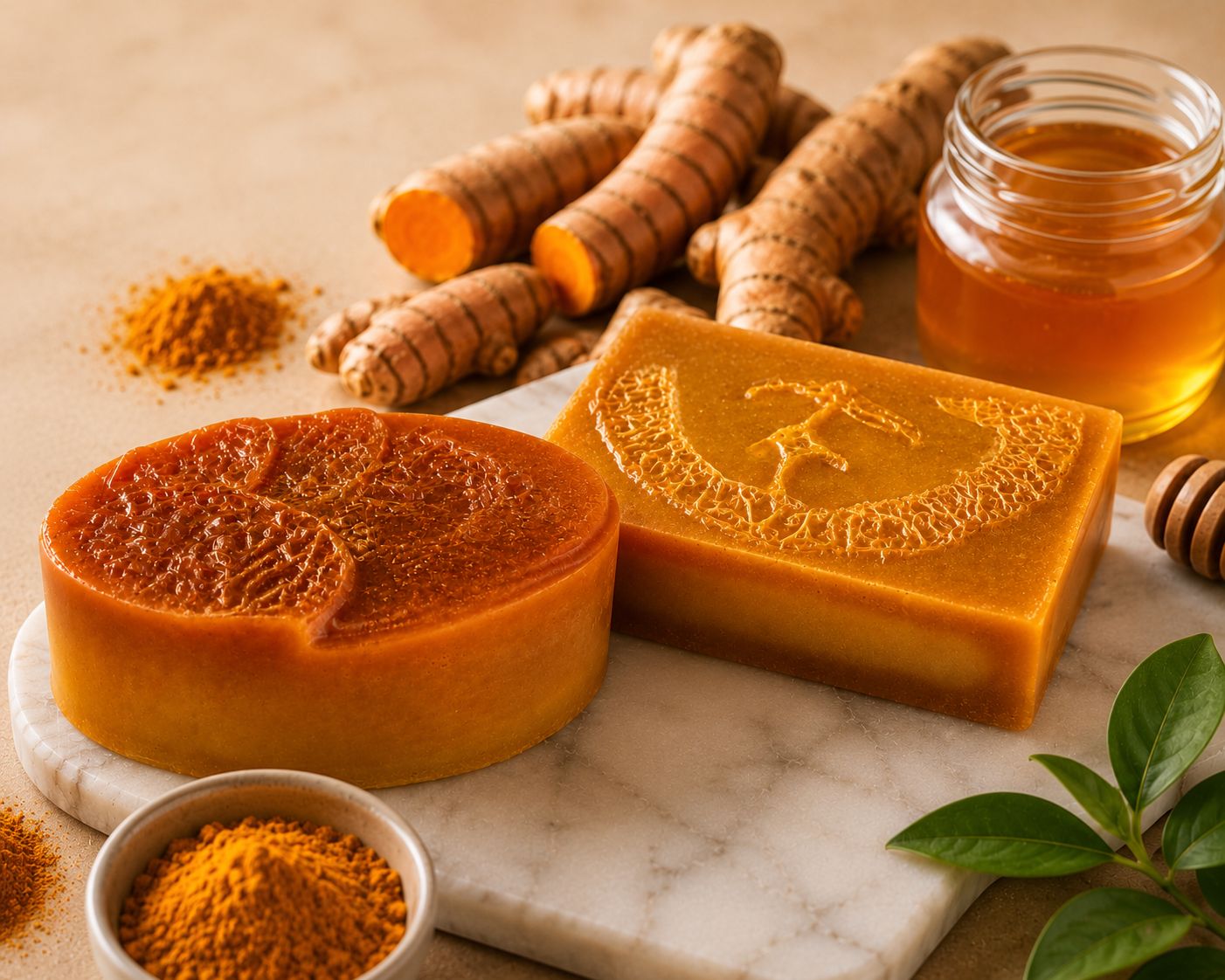 Love Muse Loofah Turmeric & Honey Soap Set