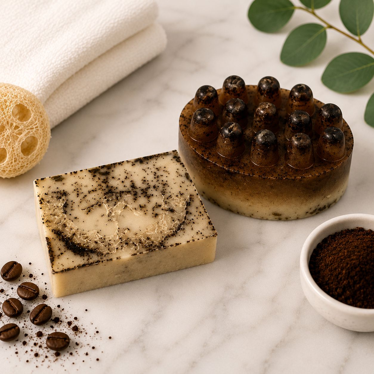 Loved By Coffee & Coconut Soap Set Loved By Coffee & Coconut Soap Set