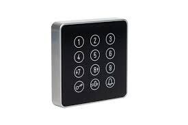Codeklavier GEBA zwart met zilveren rand touch & verlicht