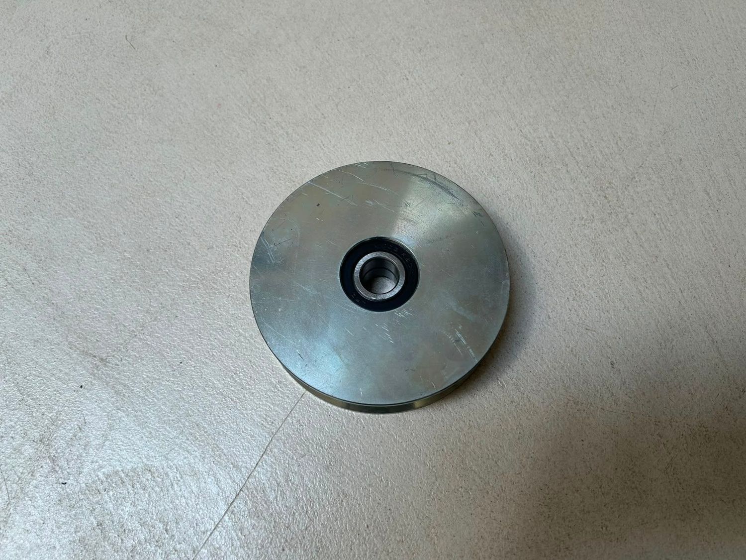 Schuifpoortwiel 120mm diameter V-vorm