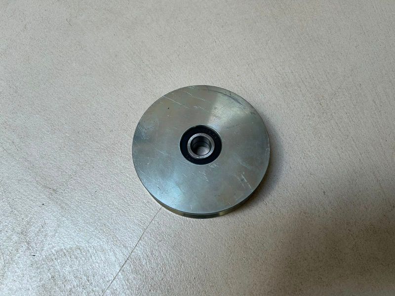 Schuifpoortwiel 120mm diameter V-vorm