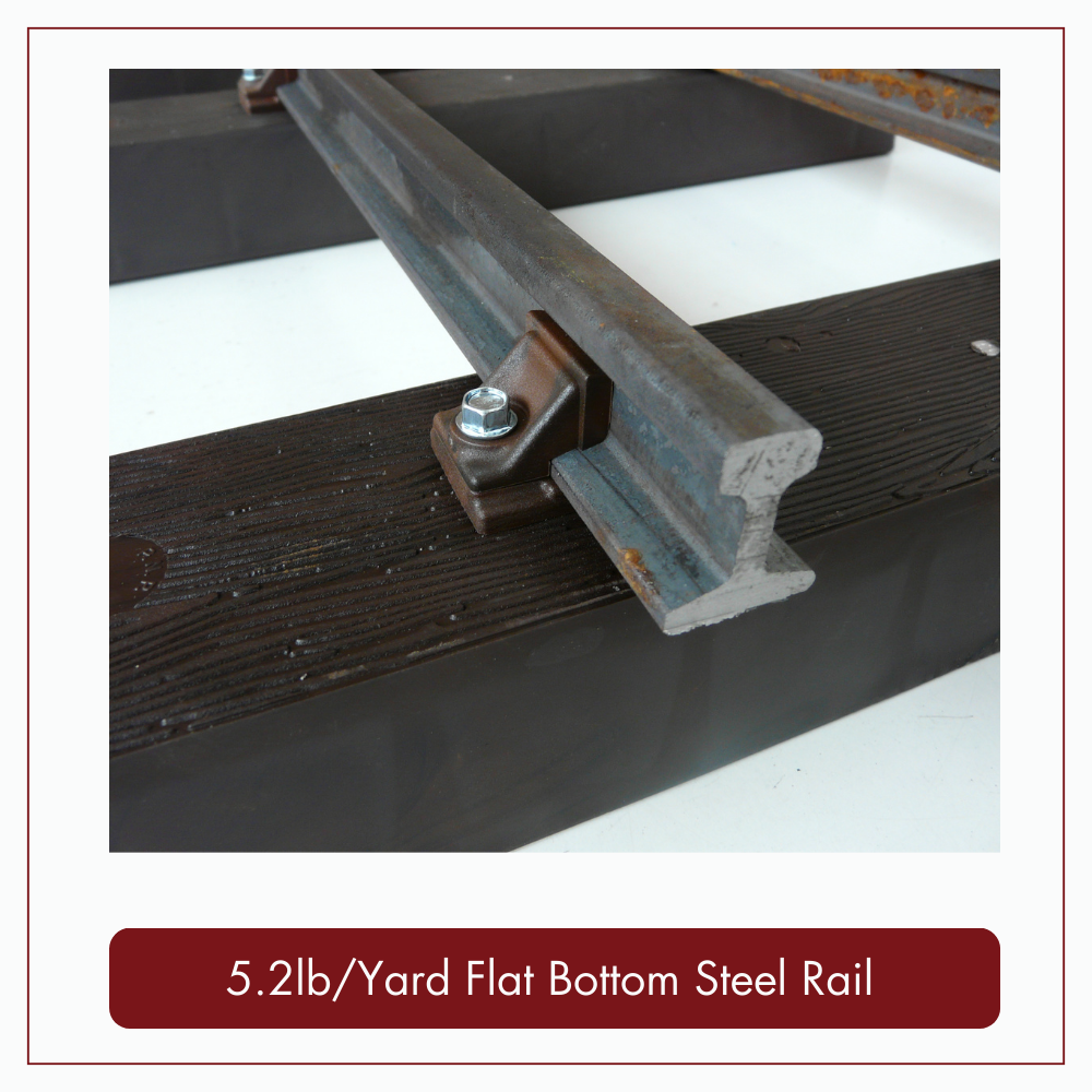 5.2lb a Yard Steel Profile Rail - 4m Length