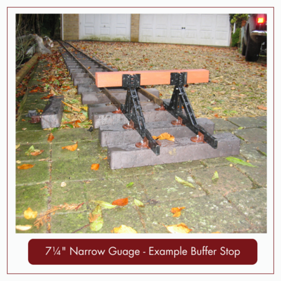 7¼” Narrow Gauge Buffer Stop - Laser Cuts Only