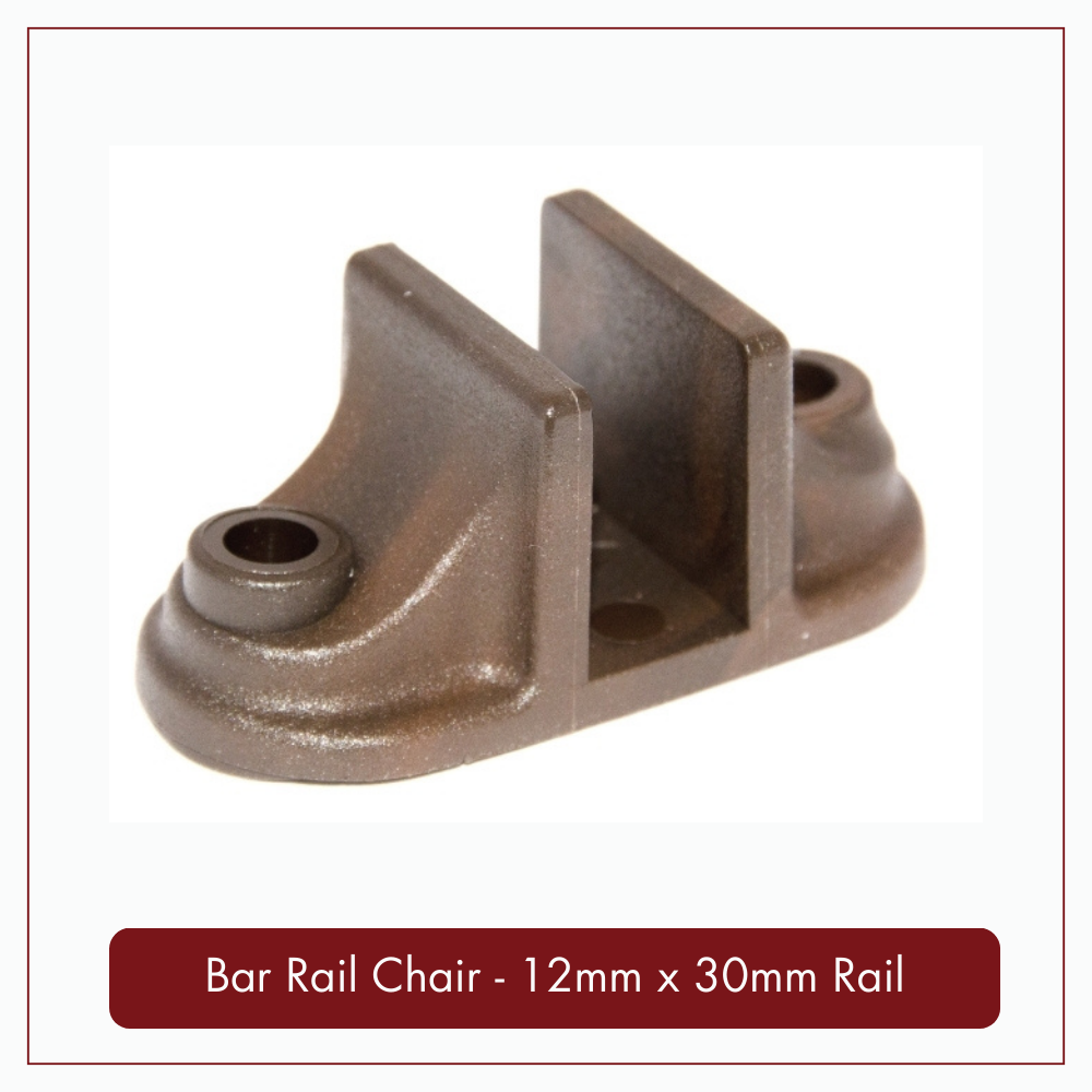 Bar Rail Chair (12mm x 30mm Rail), Bar Rail Chair (12mm x 30mm Rail): Bar Rail Chair (12mm x 30mm Rail)
