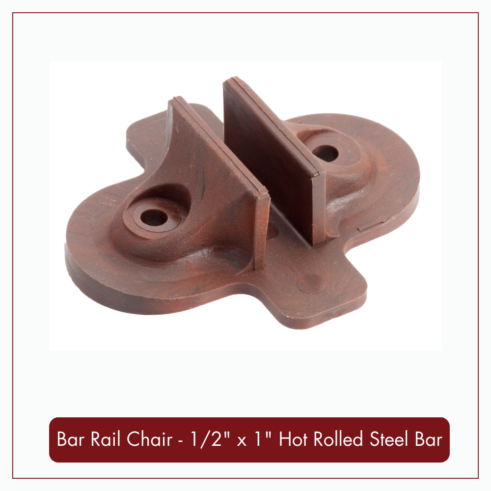 Bar Rail Chair for  - 1/2&quot; x 1&quot; Hot Rolled Steel Bar