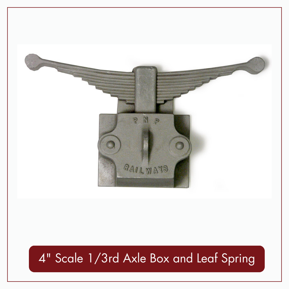 4&quot; Scale 1/3rd Axle Box and Leaf Spring