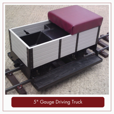 5" Gauge Driving Truck - 2 Wheel Coal Wagon