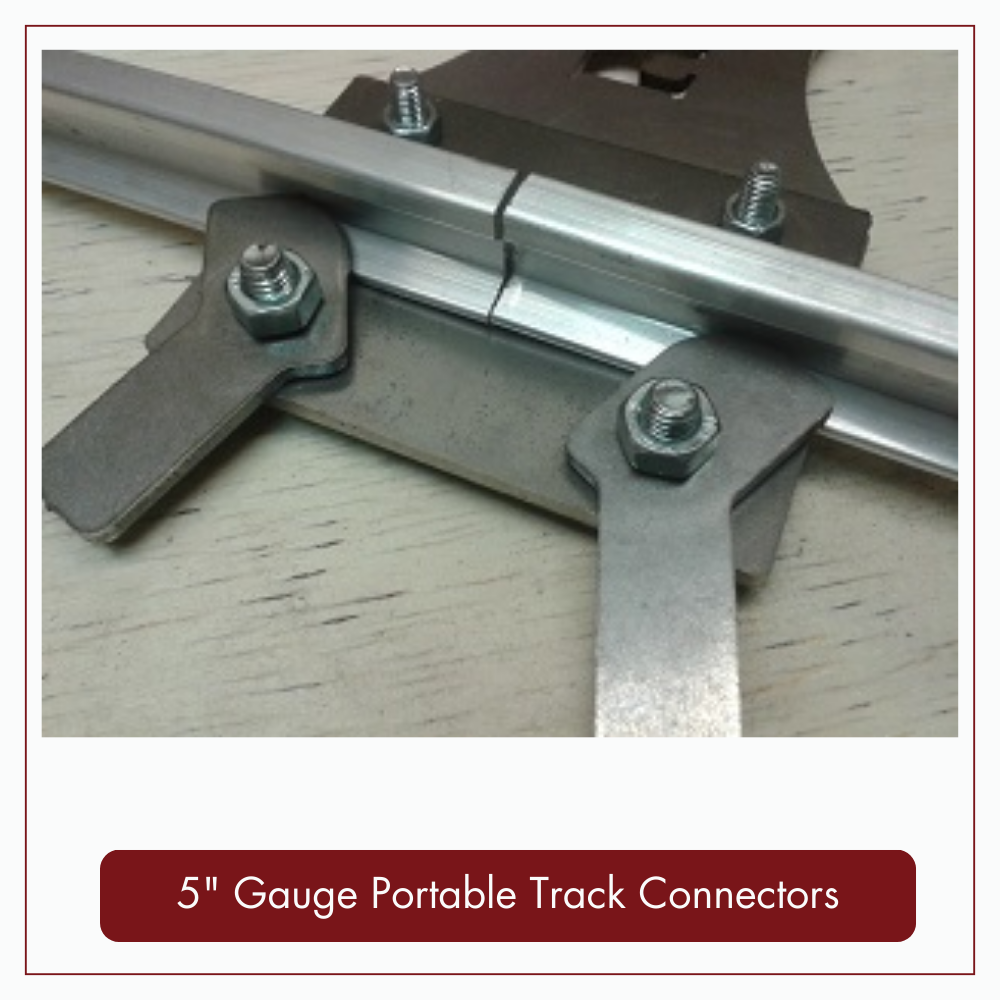 Portable Track Connectors for 5&quot; &amp; 7¼&quot; Gauge, PORTABLE TRACK CONNECTORS: 5&quot; Gauge Portable Track Connectors