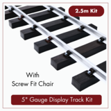 2.5m (8ft) - 5&quot; Gauge Display Track Kit with 21mm (2lb/yard) Aluminium Rail