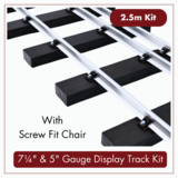 1.25m (4ft) - 7¼&quot; &amp; 5&quot; Gauge Display Track Kit with 21mm (2lb/yard) Aluminium Rail