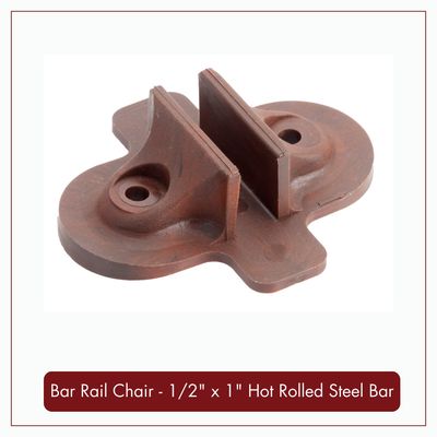 Bar Rail Chair for  - 1/2" x 1" Hot Rolled Steel Bar