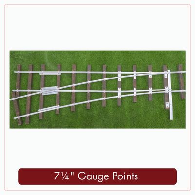 7¼” Gauge Points - Right Hand Turn - for 5/8” x 5/8” Rail