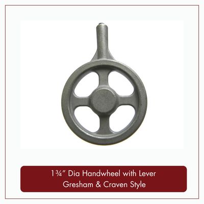 1¾" Dia Handwheel with Lever - Gresham &amp; Craven Style