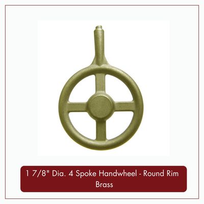 1 7/8" Dia 4 Spoke Handwheel - Round Rim