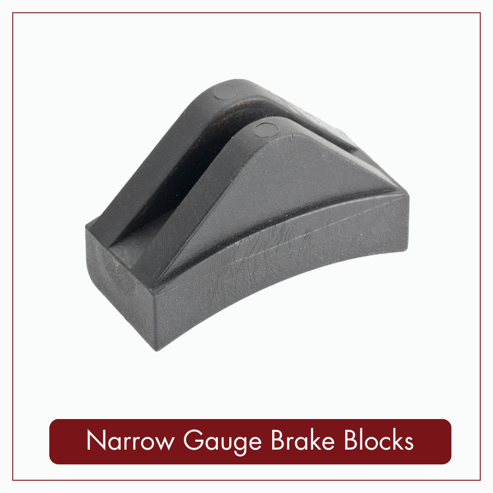 Brake Blocks - Standard &amp; Narrow Gauge - 4 pack, Brake Blocks - 7¼” Standard Scale and 7¼” Narrow Gauge: 7¼"Narrow Gauge Brake Blocks - Pack of 4