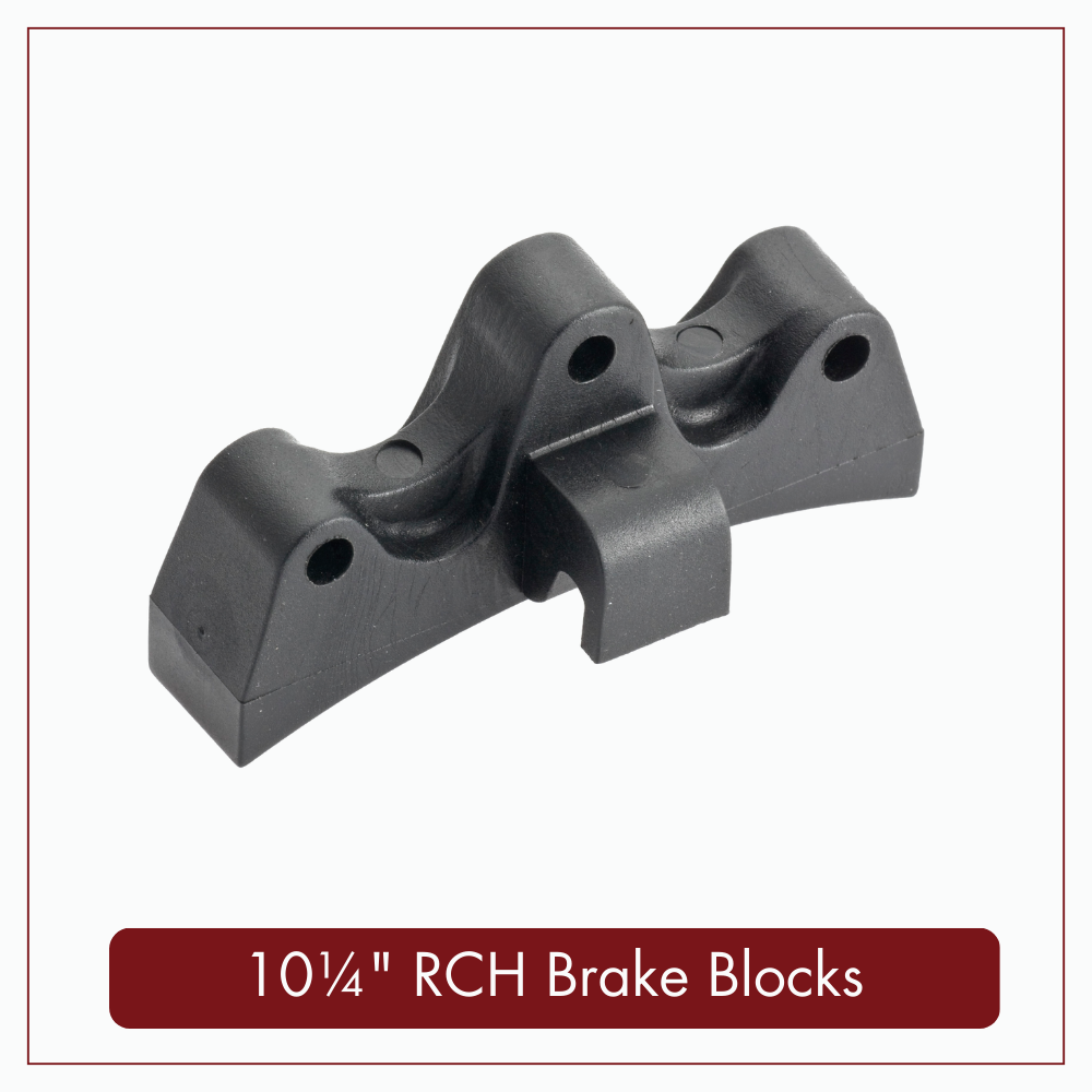 RCH Brake Blocks for 7¼" - 10¼" - 4 pack, RCH Brake Blocks: 10¼” Standard Scale RCH Brake Blocks - Pack of 4