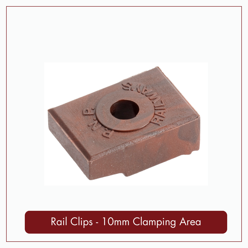 Rail Clips, Rail Clips: Rail Clip - 6.5mm Hole &amp; 10mm Clamping Area