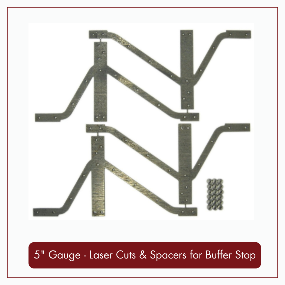 5" Gauge Buffer Stop, 5" Gauge Buffer Stop: 5" Gauge Buffer Stop -  Lazer Cuts only