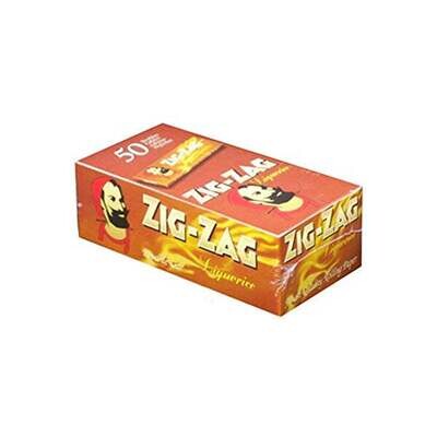 50 Zig-Zag Liquorice Regular Size Rolling Papers