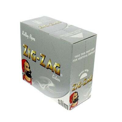50 Zig-Zag Silver King Size Slim Rolling Papers