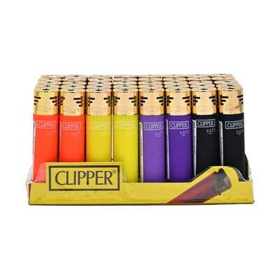 40 Clipper CK11RH Classic Electronic Refillable Soft Touch 2 Lighters - CK2C001UK