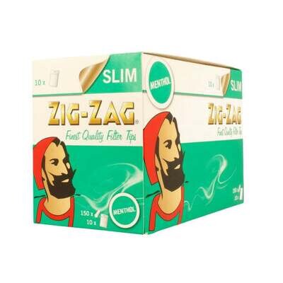 10 x 150 Zig-Zag Menthol Filter Tips