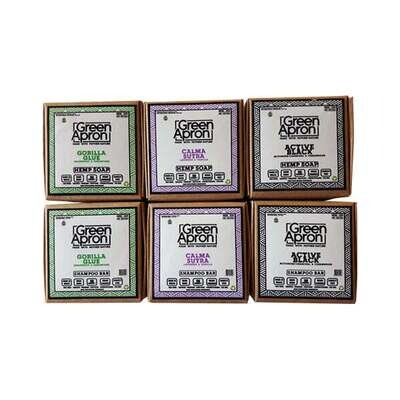 Green Apron 100mg CBD Soap & Shampoo - 6 Pack