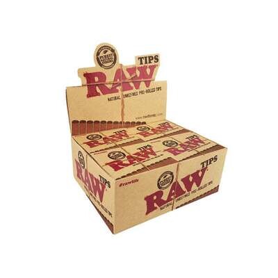 20 Raw Pre-Rolled Roach Tips