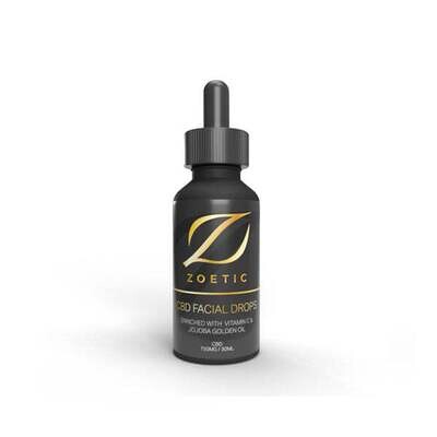 Zoetic 750mg CBD Facial Drops 30ml - With Vitamin C