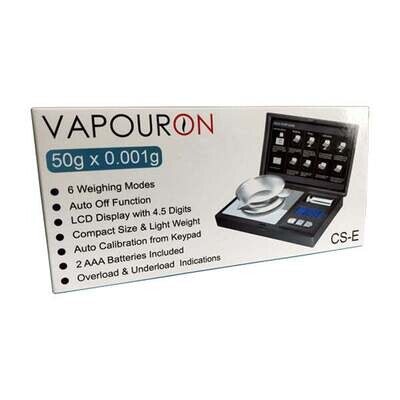 Vapouron CS-E Series 0.001g - 50g Digital Pocket Scale (C-SE-50)