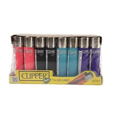40 Clipper Soft Touch Refillable Lighters